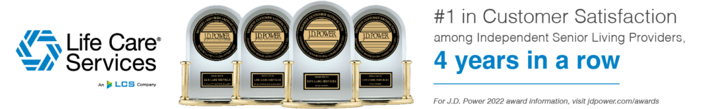 #1 in Customer Satisfaction among Independent Senior Living Providers. 4 years in a row.
