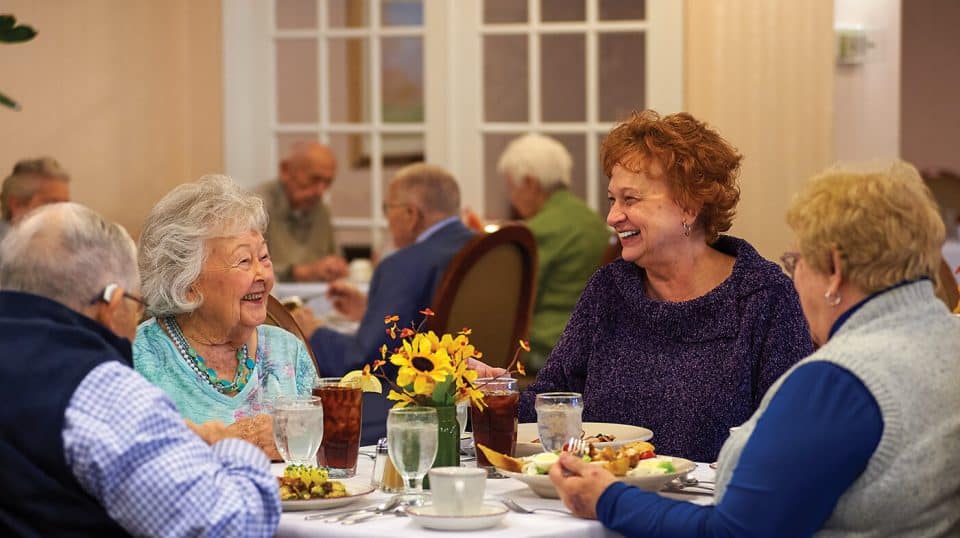 Residents dining