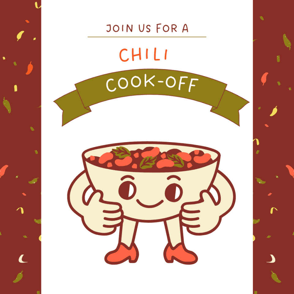 chili cook off flyer for November